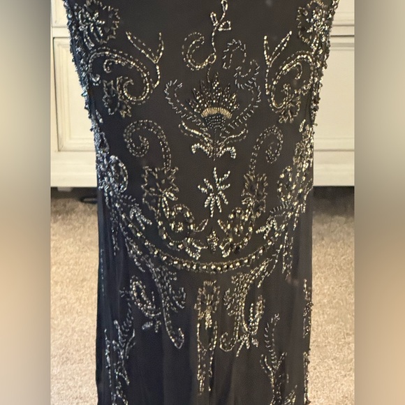 Vintage Sue Wong Nocturne Silk Black Beaded Formal Gown Sz 10 - Picture 7 of 13